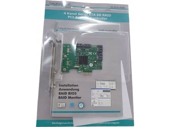 Dawicontrol PCI-kortti PCI-e DC-614e RAID 4Kanal SATA6G Bliste Dawicontrol PCI-kortti PCI-e DC-614e RAID 4Kanal SATA6G Bliste