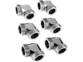 Miniatyrbilde 1 av 2: Raijintek RAIJINTEK Anschluss PELIAS D160906, 16mm, 90 Grad Adapter - 6er-Pack, sølv