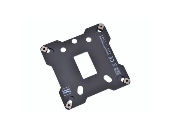 Alphacool 13071, Bakplate, Rustfritt stål, Sort, Intel: LGA 1150 / 1151 / 1155 / 1200 / 1700, 90 mm, 3 mm