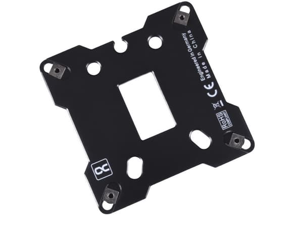 Alphacool 13071, Bakplate, Rustfritt stål, Sort, Intel: LGA 1150 / 1151 / 1155 / 1200 / 1700, 90 mm, 3 mm