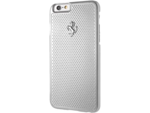 Ferrari Hard Case FEPEHCP6SI iPhone 6/6S rei'itetty alumiini, hopea