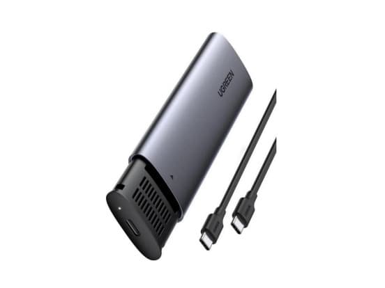 Ugreen - Drevkabinett - M.2 - M.2 NVMe Card / PCIe (NVMe) - USB 3.1 (Gen 2) - grå Grå