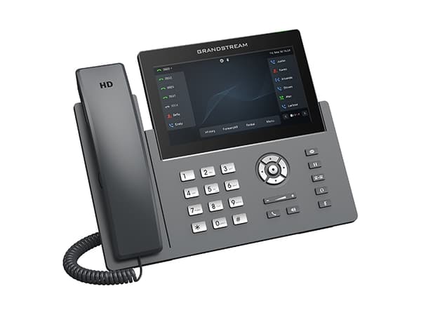 Grandstream GRP2670 - VoIP-telefon med nummerpresentation/samtal väntar - IEEE 802.11a/b/g/n/ac (Wi-Fi) - 5-vägs samtalsförmåg - SIP, RTCP, RTP, SRTP