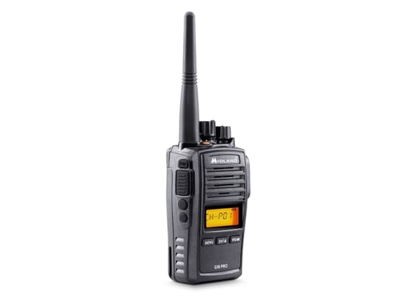 Midland G18 Pro, Professionel mobilradio (PMR), 99 kanaler, 446.00625 - 446.19375 Mhz, 12000 m, LCD, Lithium-Ion (Li-Ion)