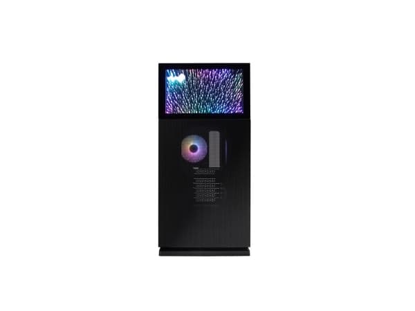 IN WIN 1 Series N127 - Mid tower - ATX - genomskinlig sidopanel (härdat glas) - ingen strömförsörjning (ATX12V/ PS/2) - svart - USB/ljud