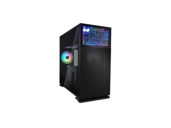 IN WIN 1 Series N127 - Mid tower - ATX - genomskinlig sidopanel (härdat glas) - ingen strömförsörjning (ATX12V/ PS/2) - svart - USB/ljud