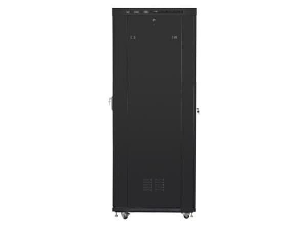 Lanberg FF01-8037-23BL, Itseseisova teline, 37U, 800 kg, Näppäinlukko, Kotelon kiskot, Säädettävät jalat