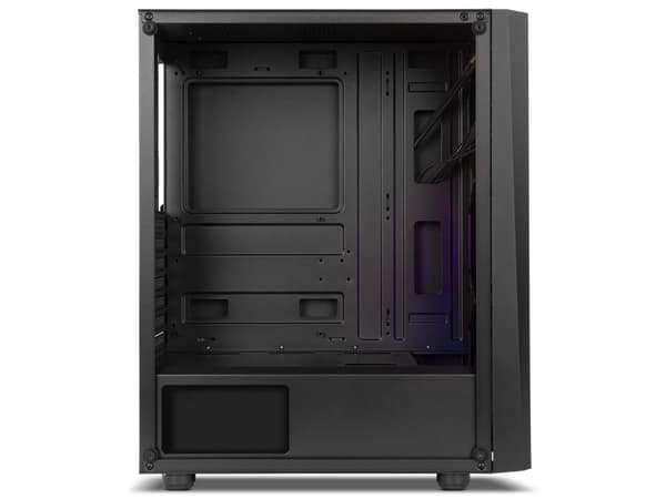 NOX Hummer Frost - - genomskinlig sidopanel (härdat glas) - ingen strömförsörjning - USB/ljud