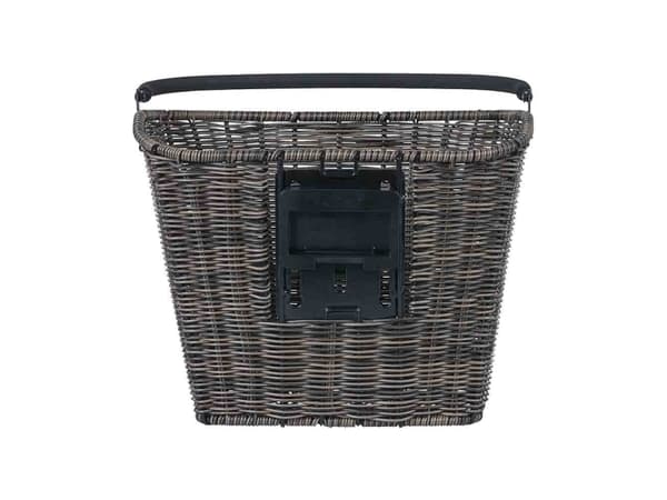 Basil Bremen Rattan Look KF, Front, Sykkelkurv, Rattan (vifte), Svart, 5 kg, 270 mm