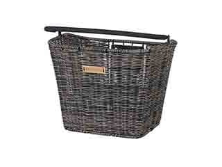 Basil Bremen Rattan Look KF, Front, Sykkelkurv, Rattan (vifte), Svart, 5 kg, 270 mm