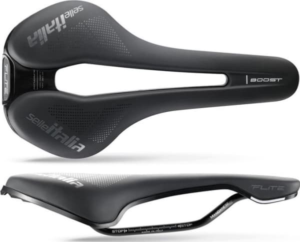 Selle Italia Siodło SELLE ITALIA FLITE BOOST SUPERFLOW TM S (id match - S3) Manganese Tube 7, soft-tek, svart (NEW)