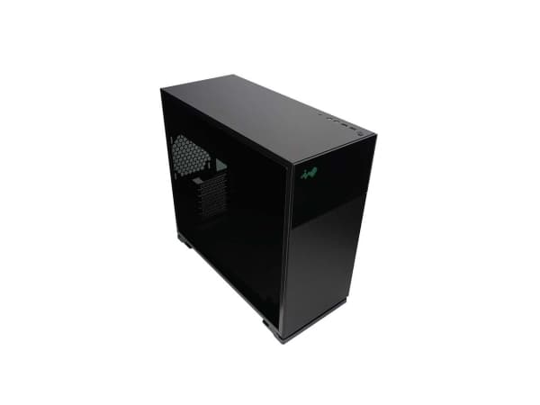 IN WIN 127 - Mid tower - ATX - sidepanel med vindu (herdet glass) - ingen strømforsyning (ATX12V/ PS/2) - svart - USB/lyd