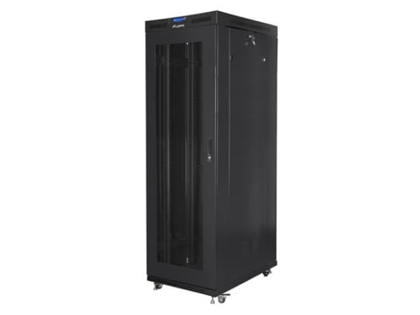 Lanberg FF01-8027-23BL, Fristående ställ, 27U, 1200 kg, Rackskenor, 96 kg, Svart