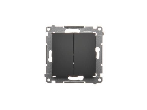 Kontakt-Simon Simon 54 Candlestick switch (module) 10AX 250V quick disconnect black mat DW5.01/49