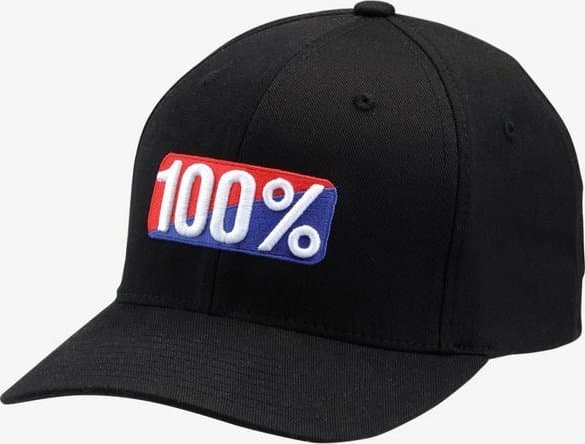 100% 100% CLASSIC X-Fit flex keps svart storlek L/XL (NY)