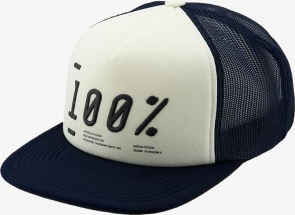 100% TRANSFER truckerkeps marinblå (NY)