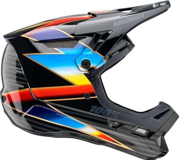 100% Full face helmet 100% AIRCRAFT COMPOSITE Helmet Knox Black size. L (59-60 cm) (NEW)