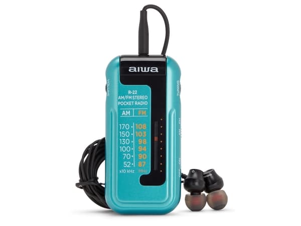 Aiwa R-22TQ, Bærbar, Analog, AM,FM, 87 - 108 Mhz, 52 - 170 kHz, 3,5 mm