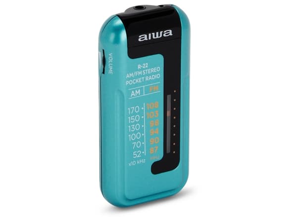 Aiwa R-22TQ, Bærbar, Analog, AM,FM, 87 - 108 Mhz, 52 - 170 kHz, 3,5 mm