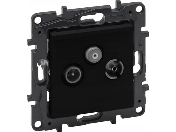 Legrand Niloe Step TV-R-SAT termineringsuttak 10dB svart 863579