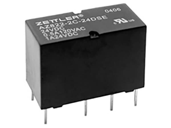 Zettler Electronics AZ822-2C-5DSE Printrelæ 5 V/DC 2 A 2 x omskifter 1 stk