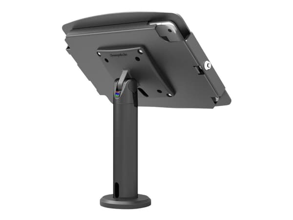 Compulocks Rise Space iPad Mini 8.3" Kiosk 8" Pole - jalusta - tabletille - sisäänvedetty kallistettava kioski - lukittava - kiiltävä alumiini - must