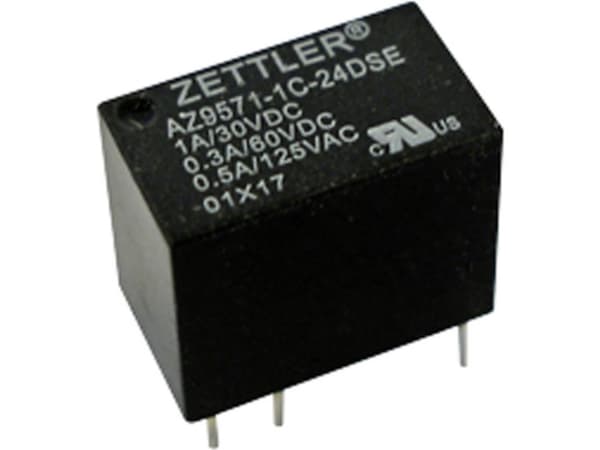 Zettler Electronics AZ9571-1C-5DSE Printrelæ 5 V/DC 1 1 x skiftekontakt 1 stk