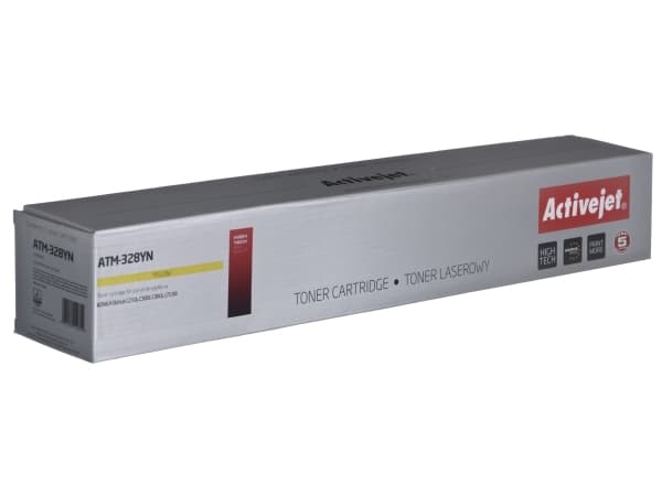 Activejet Toner ATM-328YN zamiennik Konica Minolta TN328Y Supreme 28000 stron, 28000 sivua, Keltainen, 1 kpl