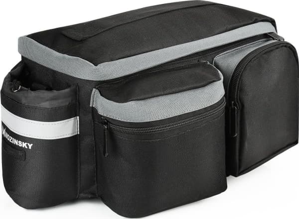 Wozinsky bike carrier bag with straps 6l black (WBB3BK)