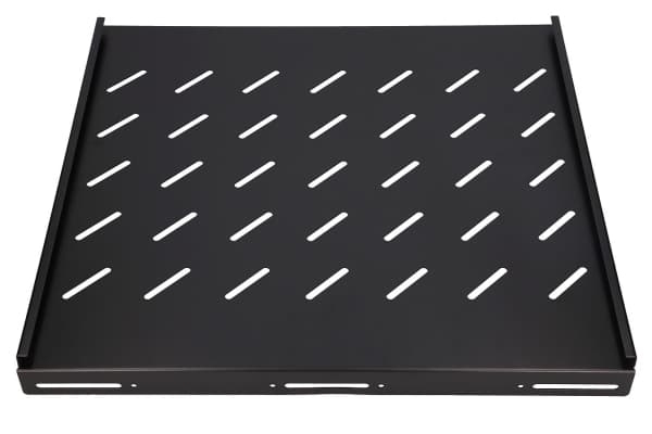 Extralink - Hylla för rack - fast - svart - 1U - 19"