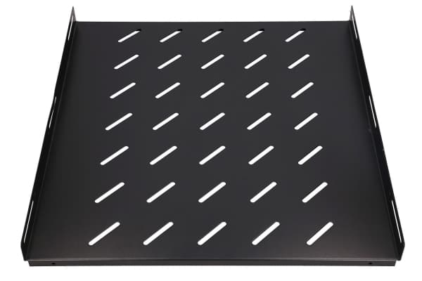 Extralink - Hylla för rack - fast - svart - 1U - 19"
