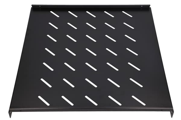 Extralink - Hylla för rack - fast - svart - 1U - 19"