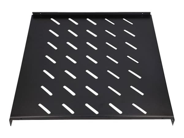 Extralink - Rack-hylle - fast - svart - 1U - 19"