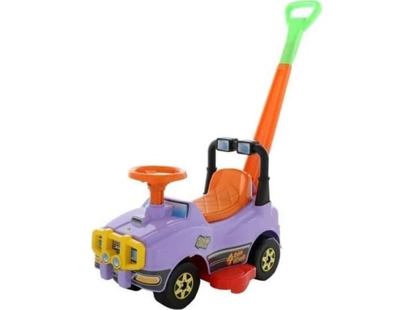 Polesie Polesie 62925 Ride-on med håndtak, lilla jeepbil