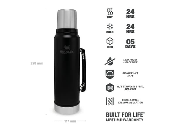 Stanley 10-01228-072, 0,47 L, Vihreä, Ruostumaton teräs, 15 h, 15 h, Telttailu