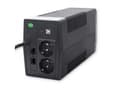 Miniatyrbilde 3 av 5: Qoltec Monolith - UPS - 240 Watt - 450 VA - 4,5 At - USB - utgangskontakter: 2 - svarte