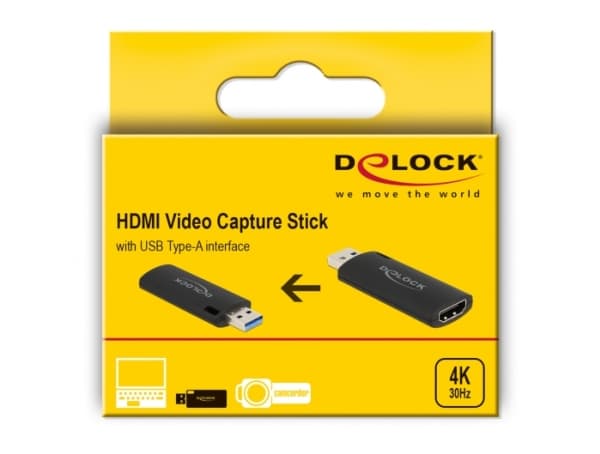 Delock - Videoopptaksadapter - USB 2.0 - svart