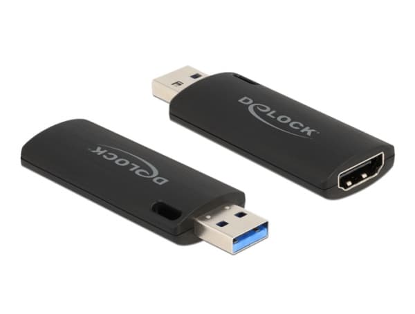 Delock - Videoopptaksadapter - USB 2.0 - svart