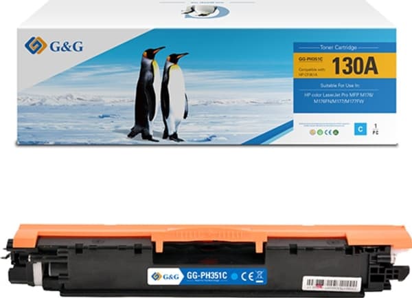 G&G Toner G&G-kompatibel toner med HP CF351A, NT-PH351C, HP 130A, cyan, 1000s
