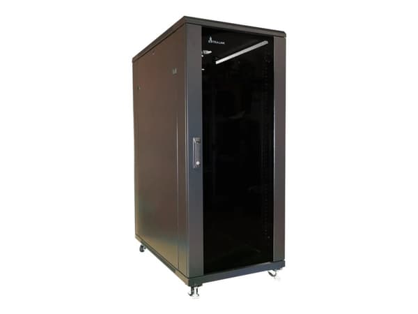 Extralink - Rack skåp - 800x800 mm - golvstående - svart - 37U - 19"