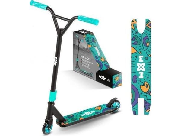The WXM WRS-CY1 100mm stunt scooter turquoise kidwell