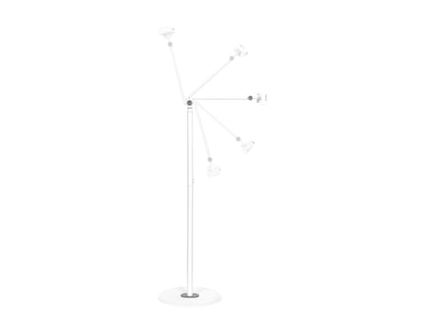 LogiLink ZUB Tablet Floor Stand Aluminum White