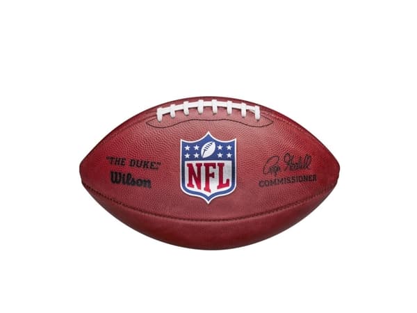 Wilson The Duke NFL, Brun, Official Pro, Utendørs, Mønster, Lær, 1 stykker