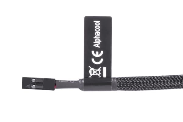 Alphacool 17555, Lämpötilatunnistin, Asetaali, Musta, 1/4", 125 °C, -40 °C