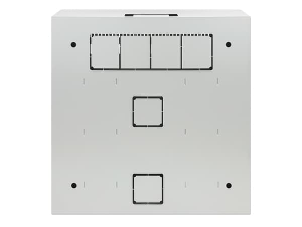 Intellinet 713641, Veggmonterbar hylle, 2U/4U, 60 kg, Nøkkellås, 8,5 kg, Grå