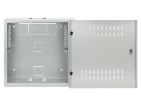 Intellinet 713641, Veggmonterbar hylle, 2U/4U, 60 kg, Nøkkellås, 8,5 kg, Grå