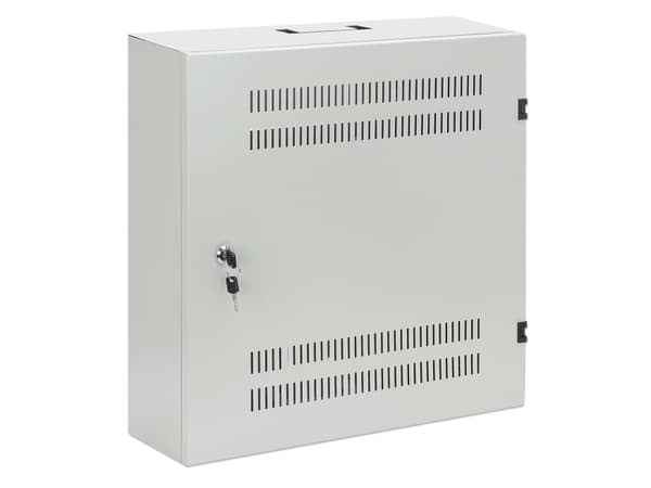 Intellinet 713641, Veggmonterbar hylle, 2U/4U, 60 kg, Nøkkellås, 8,5 kg, Grå