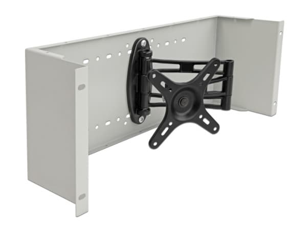Delock - Monteringskomponent (leddarm) - for LCD-skjerm - metall - grå - vognmonterbar