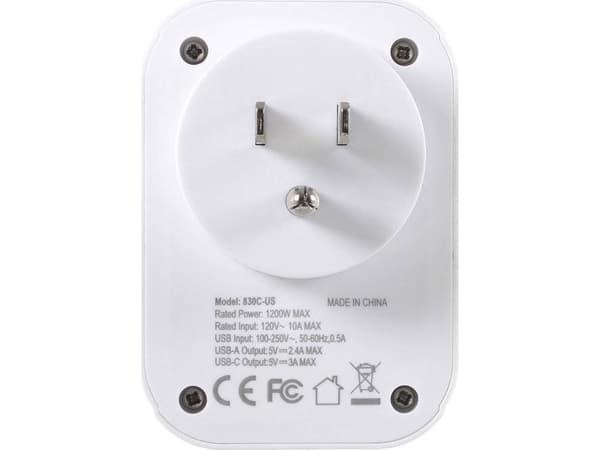 Lifeventure ADAPTER PODRÓŻNY USB / USB C LIFEVENTURE WORLD TO US TRAVEL