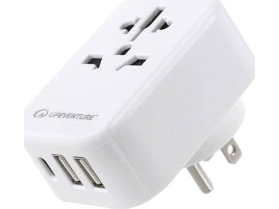 Lifeventure ADAPTER PODRÓŻNY USB / USB C LIFEVENTURE WORLD TO US TRAVEL